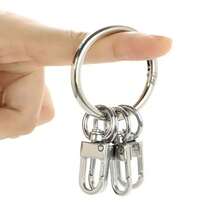 New High-End Keychain Key Ring Key Holder Hook Car Key Anti-Loss Waist Clip Creative Keychain, Spring Ring Keychain Pendant Creative Original Minimalist Car Key Ring Door Clip DIY Accessories - Multicolor - View 2