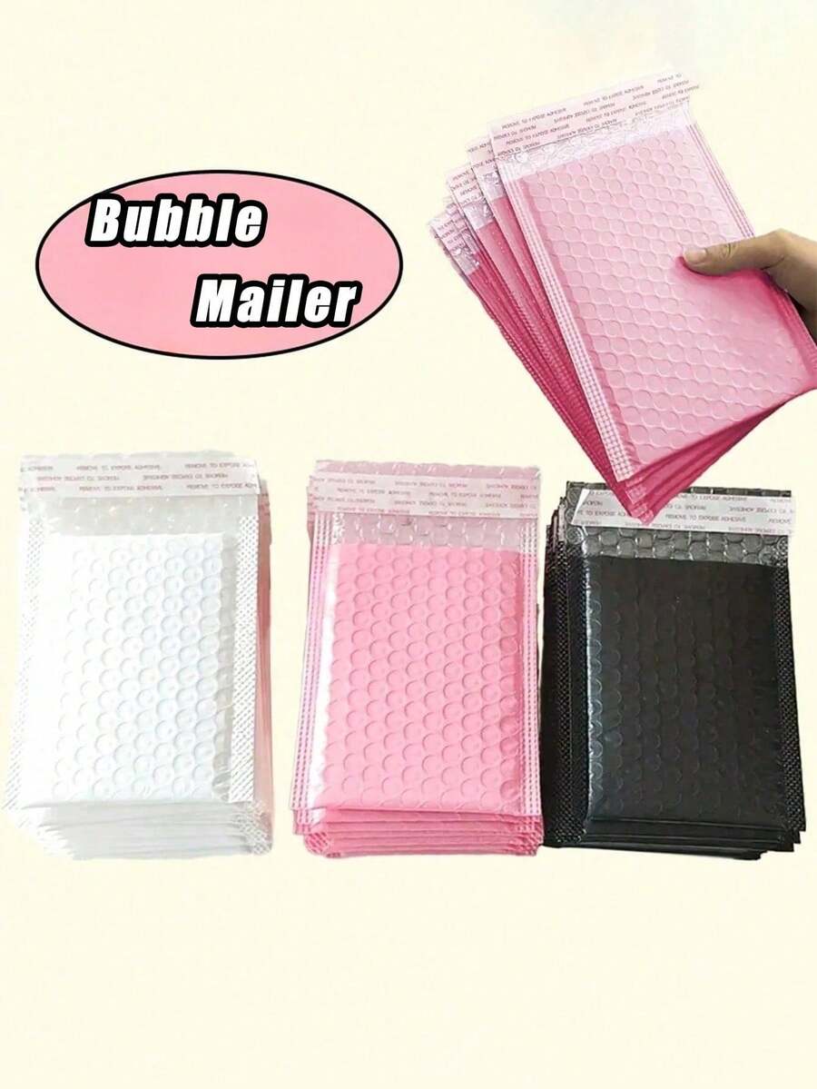 5/10/20/30/40/50pcs Bubble Mailers, Small Packaging Bags, Self-Sealing Gift Bags, Shockproof Waterproof Self-Sealing Gift Bags, Holiday Packaging (Halloween, Christmas, Valentine's Day, Thanksgiving, Birthday, Etc.) Mailing Envelopes - Multicolor - View 1