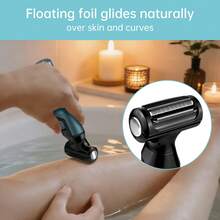Máy cạo lông Conduroma Lady, dao cạo điện cho nữ - máy tẩy lông không đau cho mặt, chân và nách, máy tỉa bikini cầm tay, dùng được ướt và khô, không dây, sạc USB Type-C - Mô hình nâng cấp - Xem 10