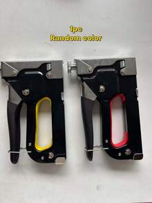 1pc 4-In-1 Heavy Duty Nail Driver, Stapler, Nail Gun, Manual Nail Gun, Nail Gun, Can Be Used To Install T-Shaped Nails, U-Shaped Nails, I-Shaped Nails, I-Shaped Nails, Suitable For Home Decoration, Interior Design And Industrial Applications (No Battery Required), Easy To Use, Random Color - Multicolor - View 12
