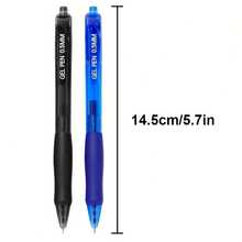 5/10pcs Quick-Dry Neutral Pens, Retractable Ballpoint Pens, (3 Pens + 10 Refills, 5 Pens + 20 Refills), Fine Tip 0.5mm, Blue Ink, Smooth Writing For Diary, Back To School, Office Use - Multicolor - View 6