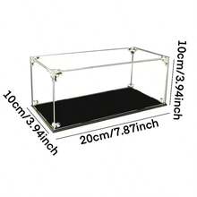 New Enhanced Acrylic Collection Box Protective Display Case - Snap-Lock Fixed, Figure Collection Display Box, Transparent Storage Box, Model Toy Storage Display Box, Collectibles/Sneakers/Architectural Model Transparent Display Case, High Transparency Box, Black Base, Acrylic Material, Durable And Stain-Resistant, Suitable For Displaying Collectibles, Model Statues - Snap Fastener - View 6