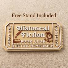 Book Club Decorative Ticket Tokens - 8 Unique Aesthetic Scroll Style Decor, Suitable For Bookshelves, Desks And Reading Corners, Durable Plastic Collectible Tokens, Perfect Gift For Book Lovers And Readers - A - View 13