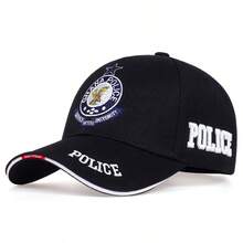 1件裝男士 GHANA POLICE 刺繡棒球帽，可調節防曬休閒帽，適合戶外運動、春秋旅行、海灘、派對 - 彩色 - 查看 9