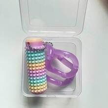 MINKOJA 1 Set Of Stress Relief Toys, Including Twist Fidget Toy, Finger Slider And Sensory Massager, ABS Material, Suitable For Office, Travel, Easter, Basket Filler, Unique Friend Gift - Multicolor - View 11