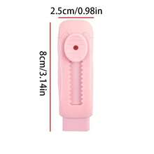 3pcs Macaron Color Retractable Erasers, Ergonomic Handle - Macaron Art Design, Suitable For Exams, Writing And Drawing - High Quality Student And Artist Erasers, Exam Correction Tool, Retractable Mechanism, Smooth Use - Sets - View 4