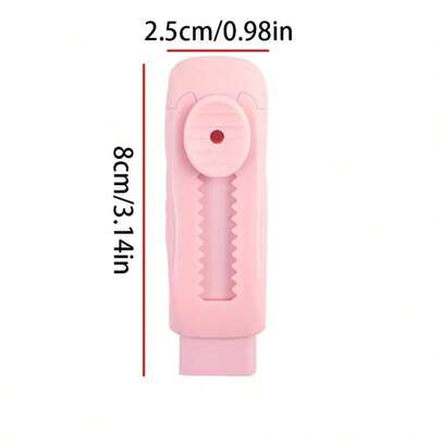 3pcs Macaron Color Retractable Erasers, Ergonomic Handle - Macaron Art Design, Suitable For Exams, Writing And Drawing - High Quality Student And Artist Erasers, Exam Correction Tool, Retractable Mechanism, Smooth Use
