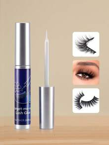 5ml Cola Transparente para Cílios, Fixação Super Forte & 48H à Prova d'Água, Adesivo para Cílios Livre de Látex & Formaldeído com Pincel Aplicador para Cílios Postiços, Maquiagem DIY para Festa - Branco - Visão 3
