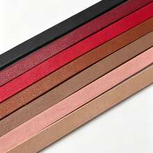 Cinto Fino de PU Sem Fivela com Amarração Própria em Múltiplas Cores para Mulheres, Faixa Decorativa Minimalista Envolvente, Tira Ajustável para Cintura Fina para Vestidos e Casacos - Cinto com nós - Visão 11