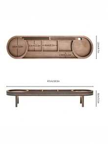 1 buah Organizer Meja Kayu Kompak, Cocok untuk Pena, Kacamata Modis, Ponsel dan Baki Keyboard, Desain Minimalis, Aksesori Kantor Kayu Tahan Lama, Finishing Alami, Dekorasi Meja yang Elegan - View 2