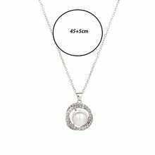 1 Piece Of Simple Faux Pearl Inlaid Diamond Double Ring Necklace With Temperament, Neck Chain, Collarbone Chain - Silver - View 5