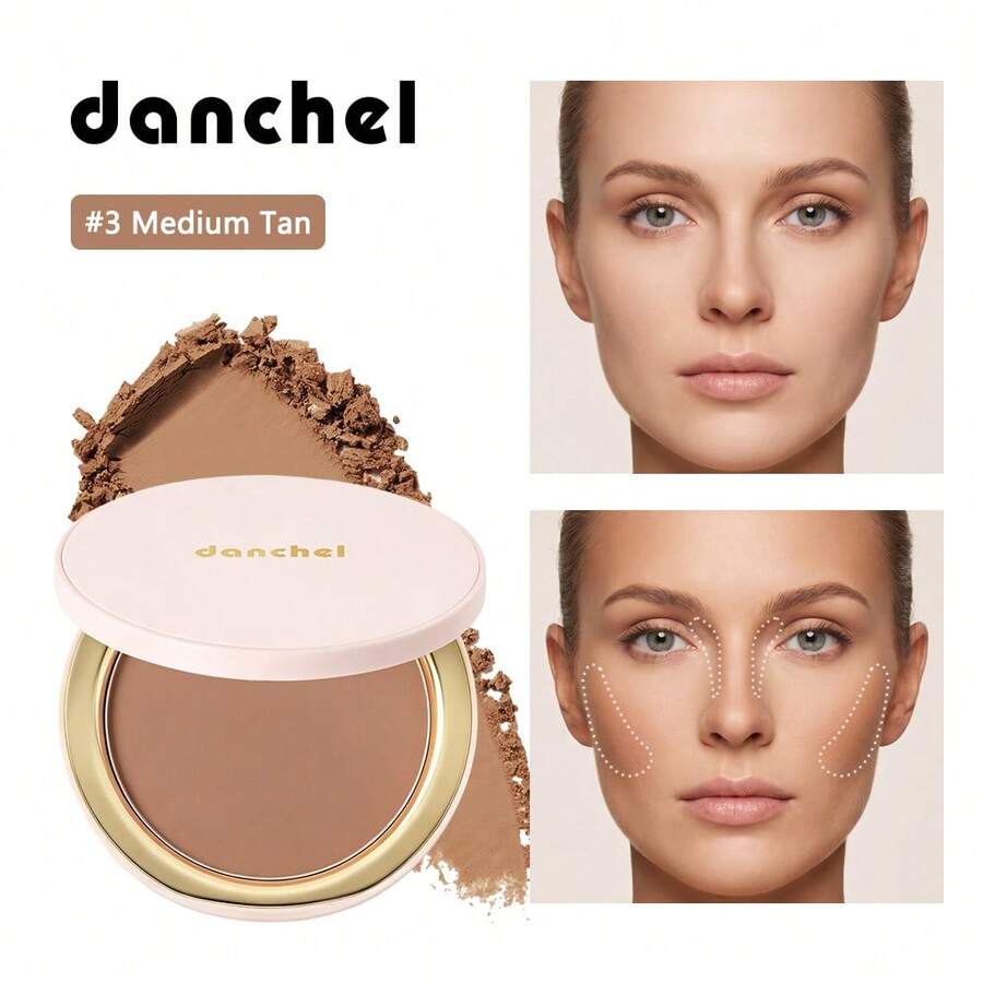 danche Velvet Matte Contour Powder With Tomato Seed Oil, Layerable For Sun-Kissed Facial Contouring, Smudge-Proof Smooth Face Powder For Precise Makeup