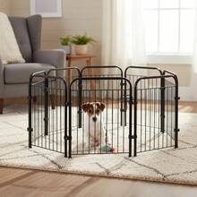 Cercado Grade 252x51cm 7 Módulos Segurança Pet Cães Cachorro - Preto - Visão 2
