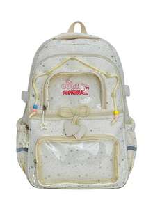 Nueva temporada escolar temporada de graduación elegante linda moda versátil mochila multifuncional de gran capacidad para pareja y viajes (sin accesorios) - Multicolor - Ver 11
