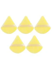5/10/20/30/35/40/45/50/100個三角植絨化妝海綿，適用於修容與眼妝，扇形海綿粉撲，乾濕兩用，適合所有膚質 - 彩色 - 查看 10