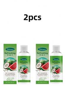 2-In-1 Pet Shampoo And Conditioner For Dogs And Cats, Long-Lasting Fragrance Pet Bath Cleansing Liquid, Designed For Dogs And Cats, Combines Cleaning And Hair Care In One Step, Gentle Fragrance Effectively Eliminates Unpleasant Odors, Leaves Fur Fluffy And Shiny (Product Upgrade, Packaging May Vary Slightly, New And Old Models Randomly Dispatched) - 100ml - View 10