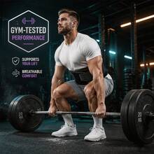 Cinta Abdominal Esportiva, Suporte de Cintura Ajustável, Exercício Fitness, Corrida ao Ar Livre, Suporte de Costas para Uso Diário - Preto - Visão 7