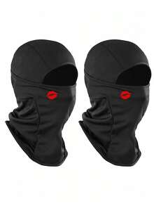 Red Lip Print Balaclava, Breathable Mesh Motorcycle Full Face Mask, Windproof & Dustproof Y2K Street Style Women's Headwear, Suitable For Riding And Daily Fashion - Multicolor - View 13