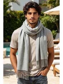Women's Scarves Casual Perfect Gift For Friends For Daily Use - Grey - View 4