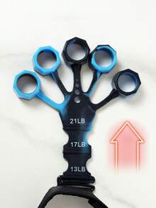 1PC Adjustable Resistance Finger Strength Trainer, Adjustable Grip Exerciser, Arm Workout, Professional Fitness Equipment For Men, Student Finger Rehabilitation Training, Arm And Wrist Muscle Exercise, Suitable For Arm And Palm Muscle Training And Rehabilitation, Ideal For Athletes And Daily Use - Multicolor - View 7