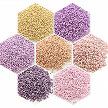 5g/Pack, 2mm/2.5mm Colorful Pearlescent Glass Seed Beads, Handmade DIY Glass Beads Loose Bead Set, Suitable For DIY Clothing Embroidery Decoration, Beaded Jewelry Making, Accessory Production And Daily Matching - 2.5mm Pearl Antique Colors (20 Colors) - View 4
