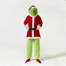 Christmas Cosplay Costume, Santa Claus Suit, Green Monster, Costume For Performances, In Stock. - White - View 10