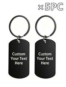 Llavero de metal personalizable, impreso con tu foto y texto, 4 estilos y 4 colores disponibles, paquete de 1 pieza, 3 piezas o 5 piezas. Perfecto como llavero, decoración de mochila, regalo de cumpleaños, regalo de aniversario y regalo del Día de San Valentín. - Multicolor - Ver 27