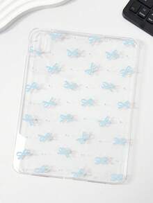 1pc TPU Soft Shell Light Blue Bow & Polka Dot Pattern Painted Tablet Case Compatible With IPad Mini1/2/3/Mini4/Mini5/Mini6/Mini7/Air/Air2/9.7/10.2/10.5/Air4/Air5/10.9/Pro 11 Inch/10th Gen/Air 11-In.(M2)-2024/Pro11-In.(M4)-2024/Air 11-Inch (M3) 2025/Pad (A16) 11 Inch 11th Generation 2025 Models Compatible With Samsung A7/A8 Models Lightweight Ultra-Thin Soft Shell Aesthetic/Personalized/Creative/Cute TPU Tablet Protective Single Case Transparent Tablet Case No Pen Slot Model Product Does Not Include Pen - Baby Blue - View 5