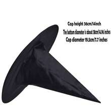 1 pieza Sombrero de bruja, Sombrero de decoración de bruja de Halloween, Adecuado para decoraciones grandes y fiestas - Sombrero de bruja - Ver 5