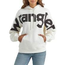 Wrangler Women's Retro Logo Hoodie Variant 3 - White - View 1
