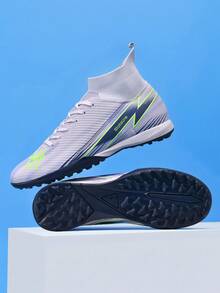 Unisex Rivet Football Shoes, Outdoor Match & Training Shoes - Mauve Purple - View 2