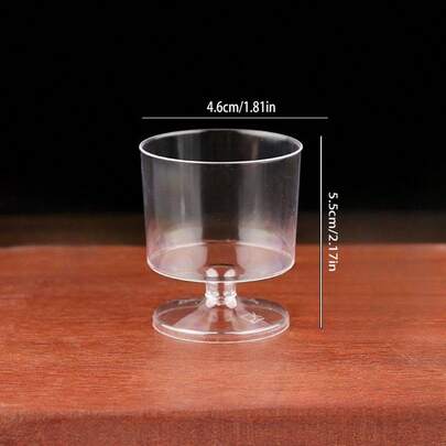 20pcs/10PCS/5pcs 70ml Mini Baking Dessert Cups, No-Bake Afternoon Tea Dessert Cups, Small Mousse Cups For DIY Dessert Making, Decorative Plastic Cups For Birthday Party, Wedding, Holiday, Reusable Cake Making Cups, Back To School Party, New Year, Christmas Food Making Tools, Holiday Party Supplies