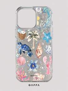 GIIPPA 1pc Turtle Pattern Design Phone 17 Pro Max Phone Case, Compatible With Phone 16 Pro Max, 15 Pro Max, 14 Pro Max, Korean Style High-End Fashion Fun Phone Case, Compatible With 11/12/13/14/15/16 Pro Max Plus, Elegant Design Suitable For Men And Women, Perfect Gift For Girlfriend For Christmas, Valentine's Day, Easter, Wedding Season And Birthday! - Multicolor - View 6