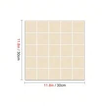 OUTANA Plaid Faux Tile Self-Adhesive PVC Wall Sticker, Minimalist Modern Style, Peel And Stick, Suitable For Kitchen Stove Area Oil-Proof Decoration, Bathroom Partial Moisture-Proofing, Rental Home Wall Easy Renovation, Cafe/Milk Tea Shop Wall Decor, Entryway/Balcony Partial Decoration. - Multicolor - View 21