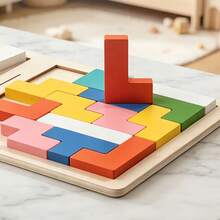 Children's Early Education Puzzle Block Toy For Parent-Child Battle, Logic Thinking And Concentration Training - Multicolor - View 9