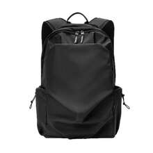 Sac à dos décontracté spacieux pour hommes avec un design simple, parfait pour l'école, l'université, les voyages et les excursions. - noir - Voir 6