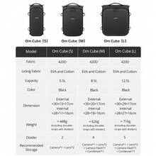 Ambitful Om Cube 相機包,防震攝影設備收納包,附可調式隔層,適用於無反相機、鏡頭、閃光燈、電池,便攜式 DSLR 相機旅行收納包 - 查看 4