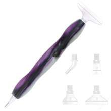 Bolígrafo de pintura de diamantes de resina 5D DIY con puntas de rosca, bolígrafo de arte de diamantes con puntas multifuncionales de plástico, herramientas de pintura de diamantes para arte de diamantes DIY - Ver 3