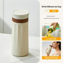 2026 Pinch The Ice Silicone Water Cup - Non-Stick Reusable Cylindrical Ice Mold Set, Beverage Cooling Tool Kit, Portable Beverage Cooling Container | Party & Daily Beverage - View 8