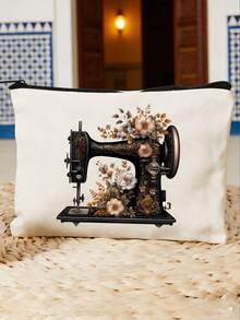 Bolsa de almacenamiento de patrones para máquina de coser, bolsa multifuncional con cremallera para herramientas de costura & brochas de maquillaje, organizador portátil, accesorio imprescindible para la vuelta al colegio - Multicolor - Ver 2