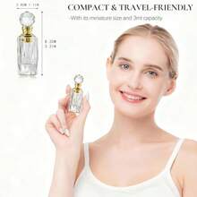 Cubic Carved Decor Refillable Perfume Bottle - Clear 10* - View 6