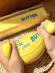 Giant Butter Stick Squishy Toy, Extra Thick And Super Soft, Slow Rebound, Stress Relief Squeeze Toy, Cute And Fun Butter Shape, Suitable For Anxiety Relief And Sensory Play - 彩色 - 查看 8