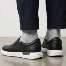 BR Sports Men's Slip-On Sneakers, Casual And Comfortable, 2270.118 - Black - View 4