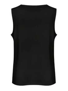 Chaleco deportivo sin mangas para hombre con un estampado gráfico de Los Ángeles y un eslogan de California, perfecto para deportes al aire libre, correr y uso casual.Lavable a máquina e ide - Negro - Ver 4