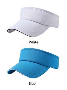 1pc Women's Sun Hat, Tennis Golf Sun Hat, Solid Color Summer Hat With UV Protection And Breathable Mesh, Adjustable Lightweight Ponytail Friendly Design, Suitable For Outdoor Sports, Multiple Colors Available - Multicolor - View 23