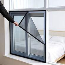 1 Juego de Cortina Mosquitera Magnética, Tamaño Ajustable, Alta Transpirabilidad, Sin Necesidad de Perforación, Instalación Fácil Autoadhesiva, Tela de Malla de Poliéster, Protección de Ventanas del Hogar a Prueba de Insectos, Diseño de Cierre Magnético, Adecuado para Protección de Ventanas y Puertas de Apartamentos - Multicolor - Ver 12