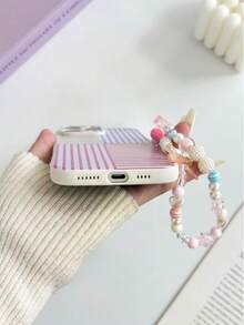 精準孔位直邊條紋彩繪鏈條防摔手機殼，適用於 iPhone 14, 14 Pro, 14 Pro Max, 13, 13 Pro, 13 Pro Max, 11, 11 Pro Max, 12, 12 Pro, 12 Pro Max, XR, 7, 8, GES2, XS, 15, 15 Pro, 15 Pro Max, 16, 16 Pro, 16 Pro Max, S23, S24, S25, S24 Plus, S25 Plus, A56, A36, A26, A13 4G, A22, A21S, A51 4G, A52, S22 Ultra, A33 5G, 13, 13 Pro, 14, 15, 15 Pro, 10, Note 11 4G, 11 Lite，保護套/殼/殼 - 彩色 - 查看 4