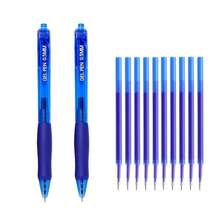 5/10pcs Quick-Dry Neutral Pens, Retractable Ballpoint Pens, (3 Pens + 10 Refills, 5 Pens + 20 Refills), Fine Tip 0.5mm, Blue Ink, Smooth Writing For Diary, Back To School, Office Use - Multicolor - View 5