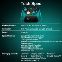 GameSir G7 Pro 8K Aimlabs Edition Wireless Esports Controller For PC Gamepads Compatible With Nintendo Switch 2/1 Steam Android IOS Phone Windows Controle 8k Polling Rate Mag-Res TMR Sticks Hall Effect Micro Triggers - Aimlabs Edition - View 11