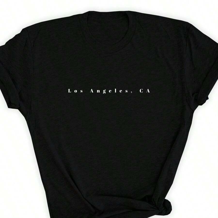 Los Angeles CA Shirt LA Shirt Los Angeles T-Shirt LA Lover Top California Lover Gift La Los Angeles Shirt City Of Angelsrsized Tee S-3XL - 黑7 - 查看 1